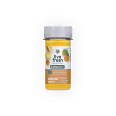 Umriss einer Ingwer Shot Flasche.