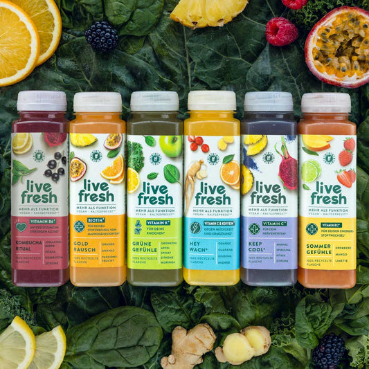 Probierpaket – 6 Wellness Säfte – & Nicht erhitzt.