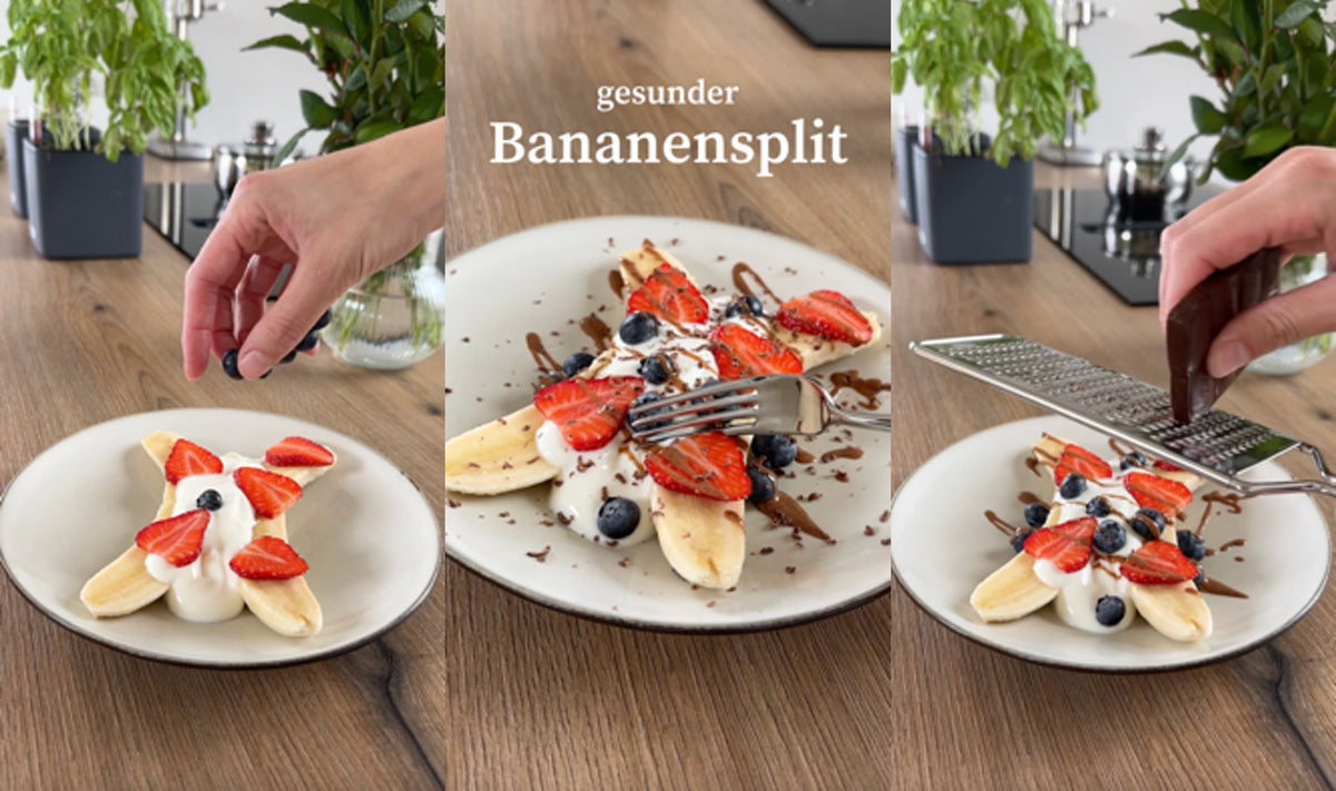 Gesunder Bananensplit