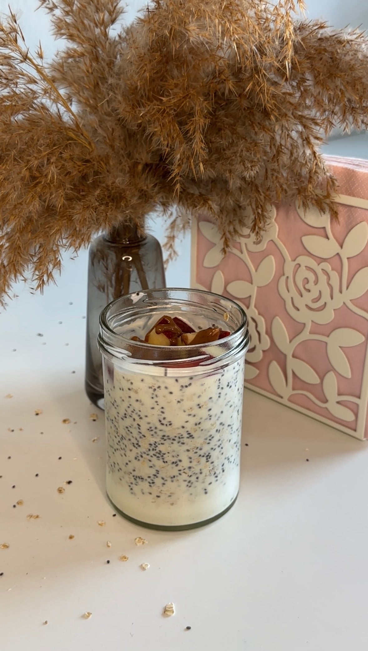 High Protein Chia Overnight Oats