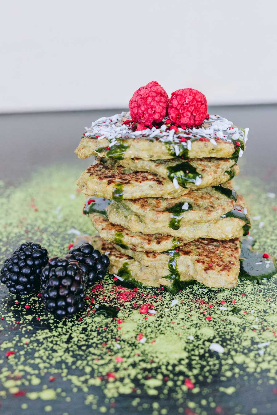 Matcha Bananen Pancakes