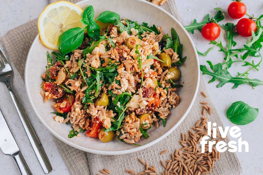 Mediterraner Salat mit LiveFresh Risoni