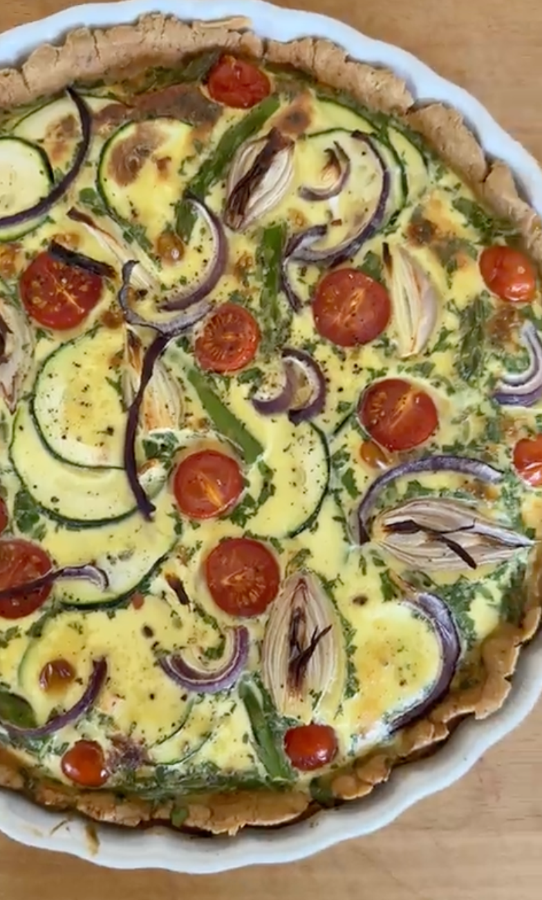 Zucchini Spargel Quiche