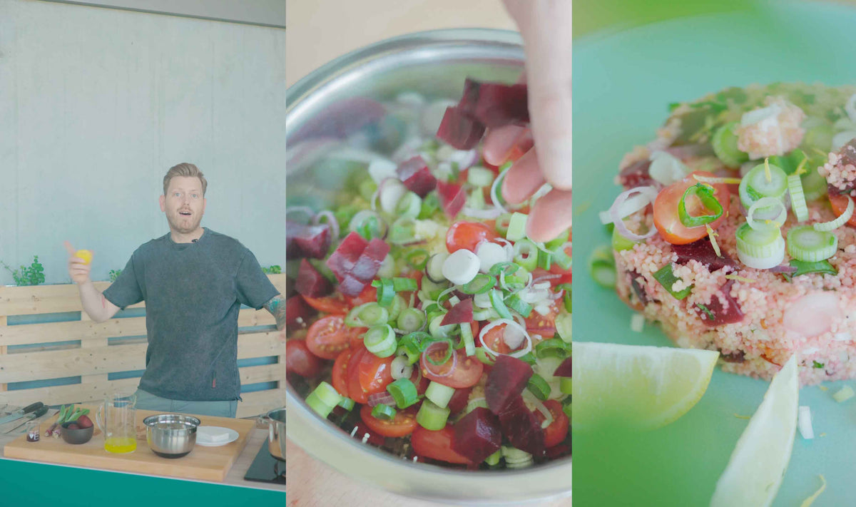 Veganer Rote Beete-Couscous Salat