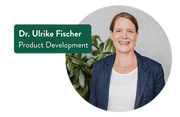 Portrait of Dr. Ulrike Fischer from product development with a professional smile and neutral background.
