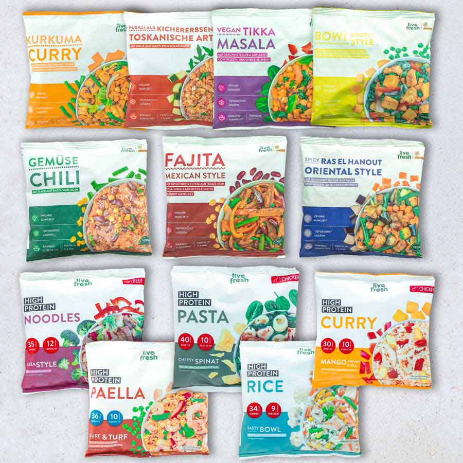 Tasting package - 12x healthy ready meals