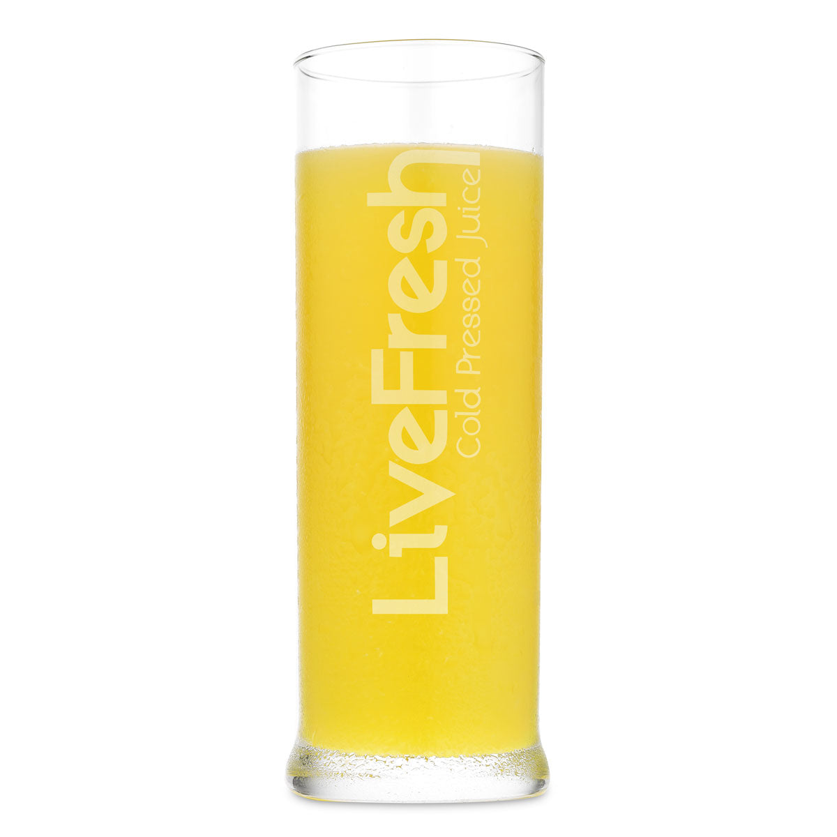 LiveFresh - 0,2L Glas mit Logo
