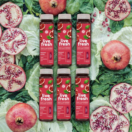 30-day cure - Cold-pressed¹ pomegranate juice